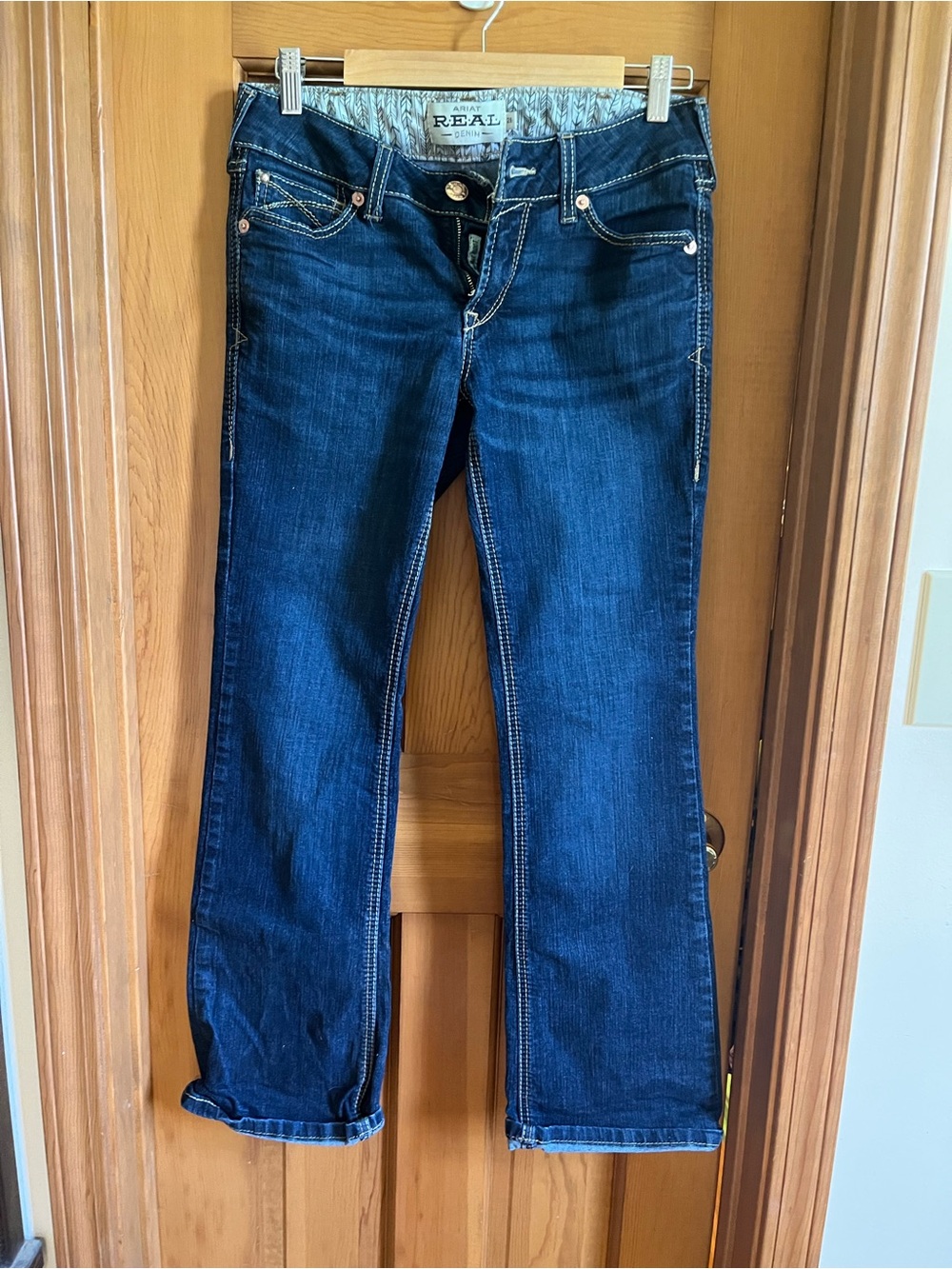 Ariat- Arrow mid rise Denim- Women’s Dark Blue Bootcut Jeans